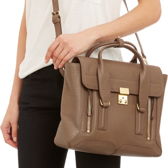 3.1 Phillip Lim Handbags - 3.1 Phillip Lim Pashli Medium Handbag in Taupe